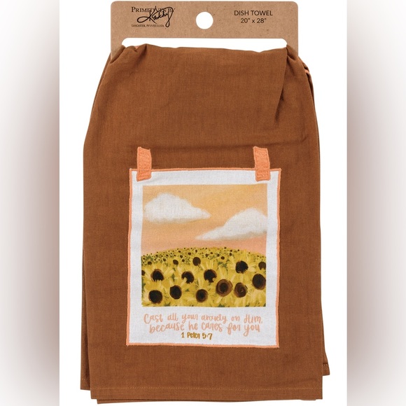 Because He Cares For You Kitchen Towel - Picture 1 of 4